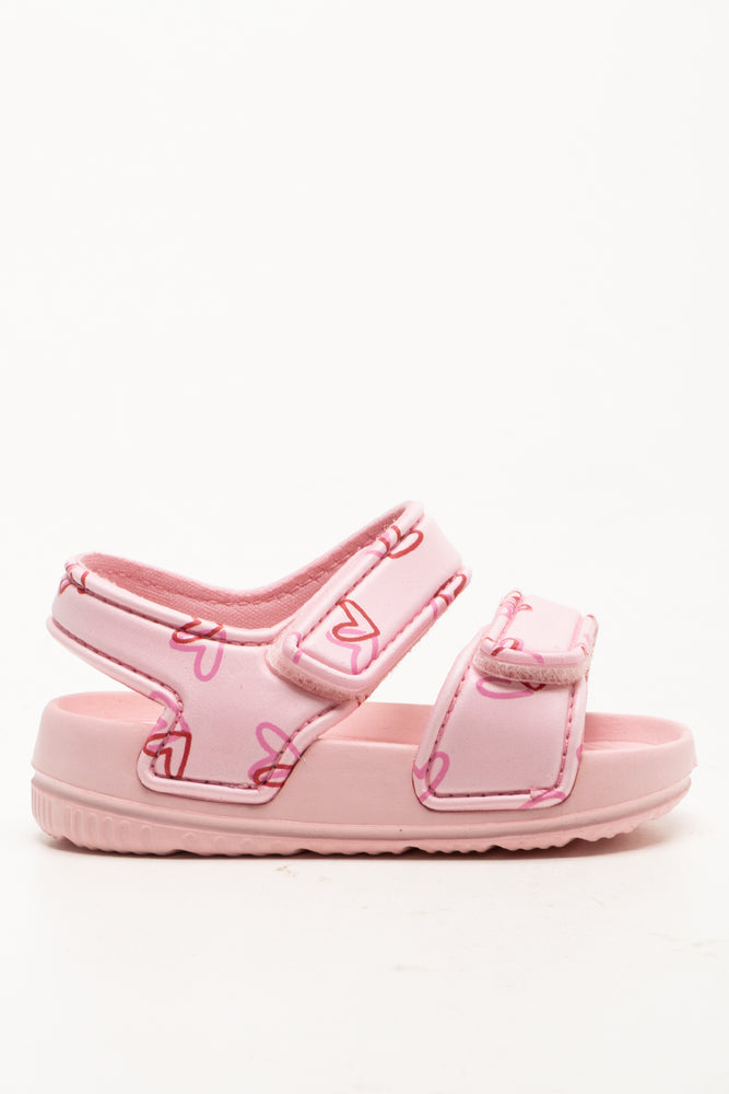 Double Strap Sandals Pink