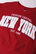 New York Crew Neck Tracktop Red (1)