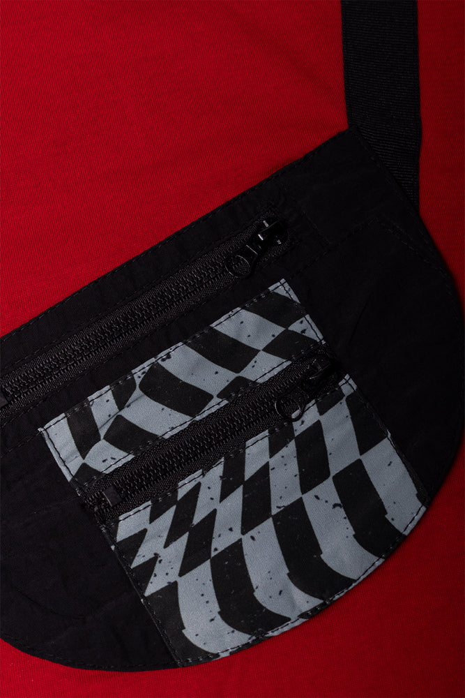 Moonbag Short Sleeve T-Shirt Red And Black