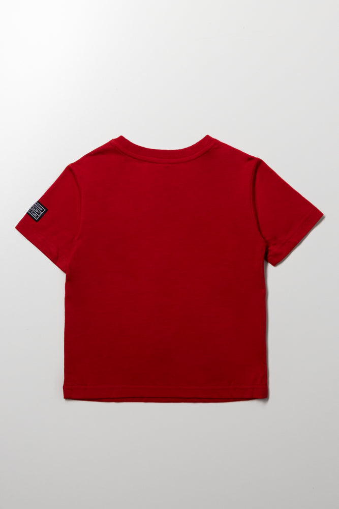 Moonbag Short Sleeve T-Shirt Red And Black (2)