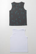 2 Pack Vests Grey And White (2)