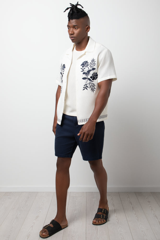 Embroidered Shirt Natural