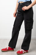 Cargo Denim Jeans Black (1)