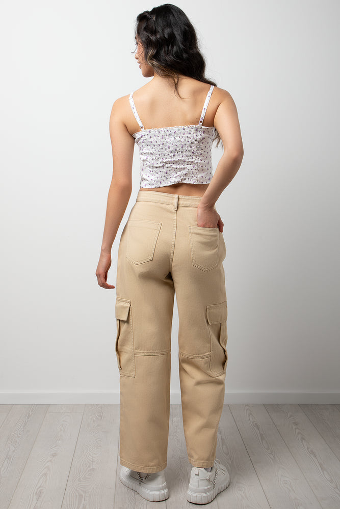 Cargo Denim Jeans Natural (2)