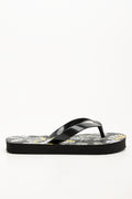 Leaf Flip Flops Black (1)