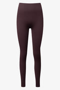 Seamless Rib Leggings Brown