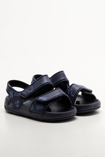 Double Strap Sandals Navy