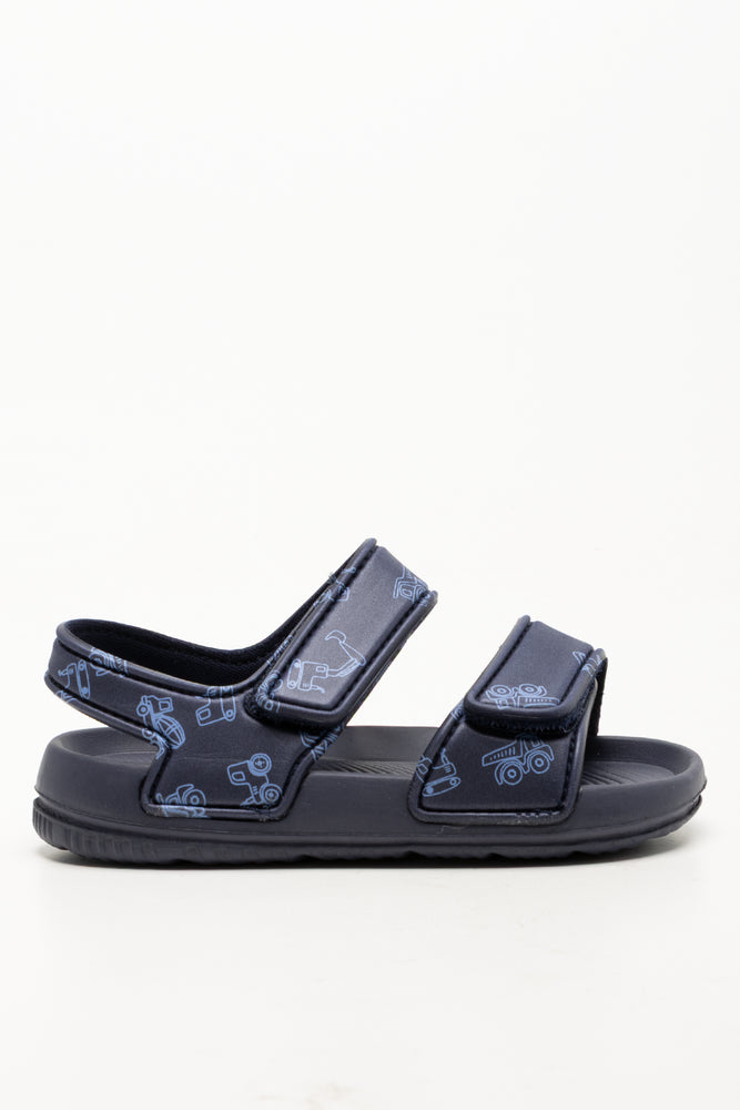 Double Strap Sandals Navy