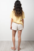 Textured Shorts White (2)