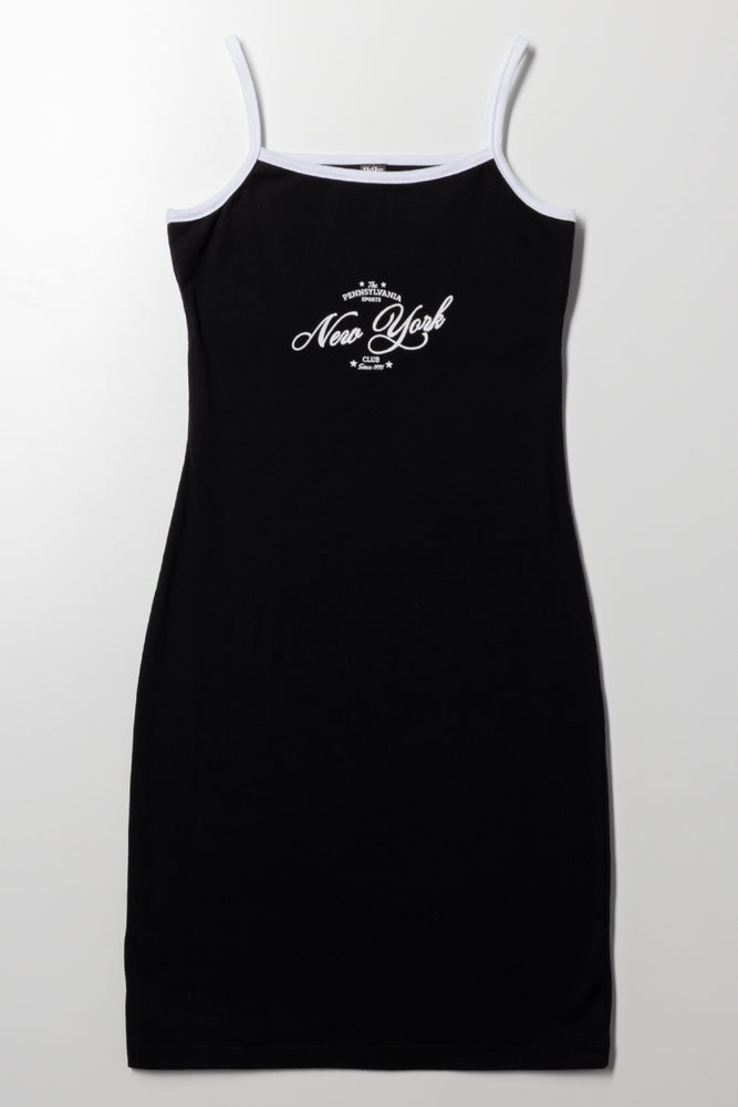Strappy Dress Black