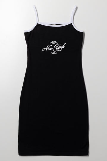 Strappy Dress Black