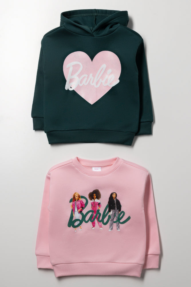 2 Pack Tracktops Pink And Dark Green