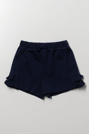 Knit Shorts Navy