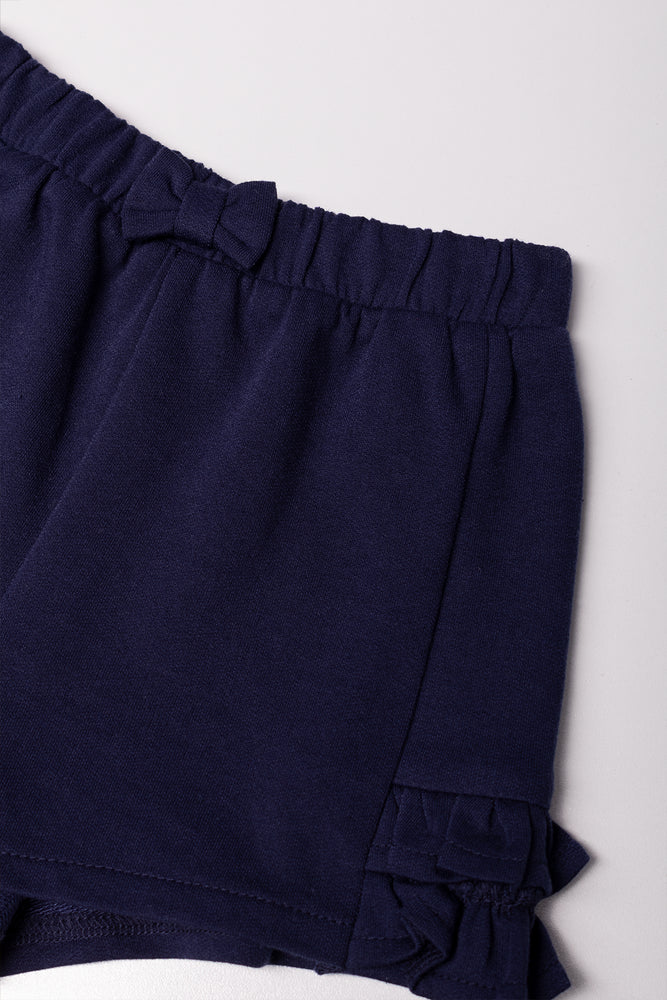 Knit Shorts Navy (1)
