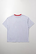 Oversized Pin Stripe T-Shirt Multicolour (3)