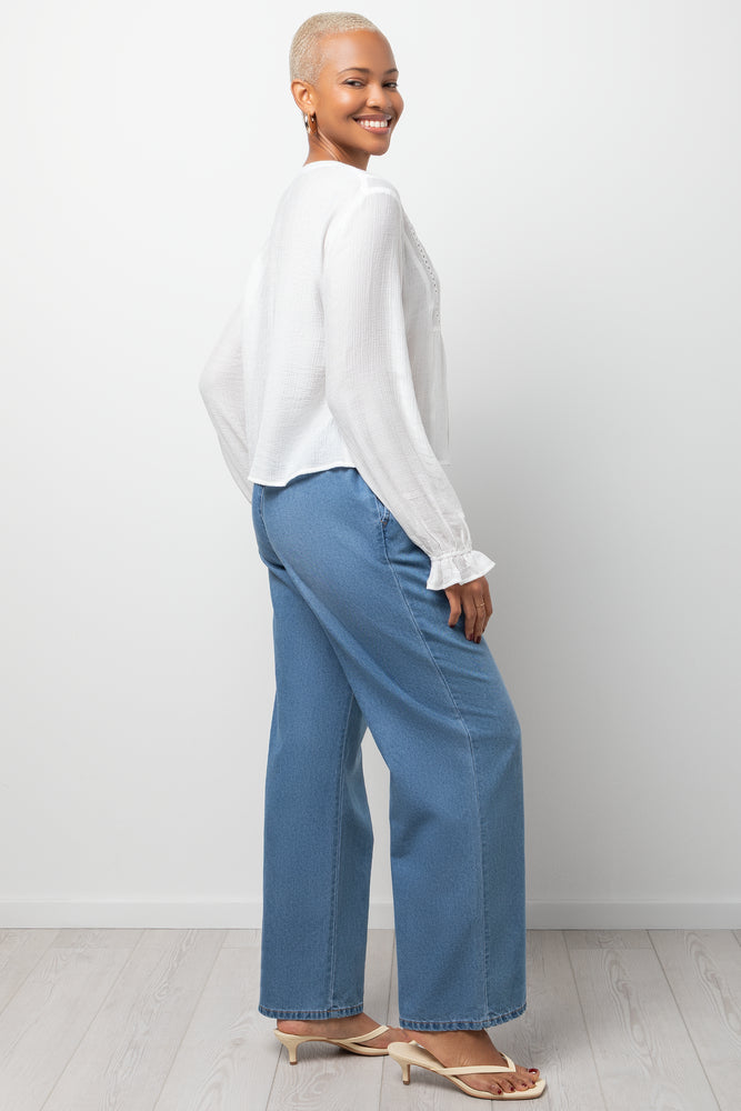 Long Sleeve Blouse White (1)