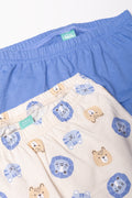 2 Pack Pyjamas Blue And Natural (2)