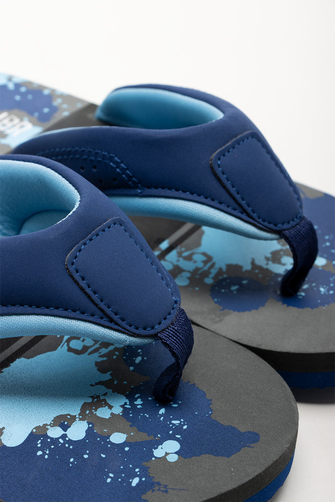 Padded Flip Flop Navy (2)