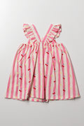 Cherry Stripe Dress Multicolour (2)