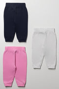 3 Pack Trackpants Pink, Black And Grey (2)