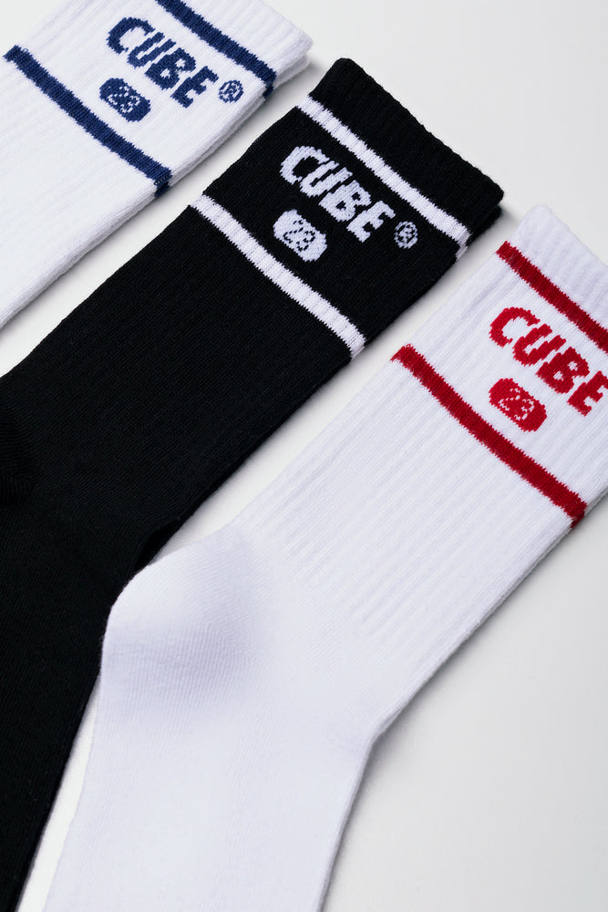 3 Pack Socks Black And White
