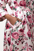 Floral Satin Gown Multicolour (3)