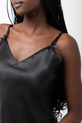 Bow Detail Chemise Black (3)