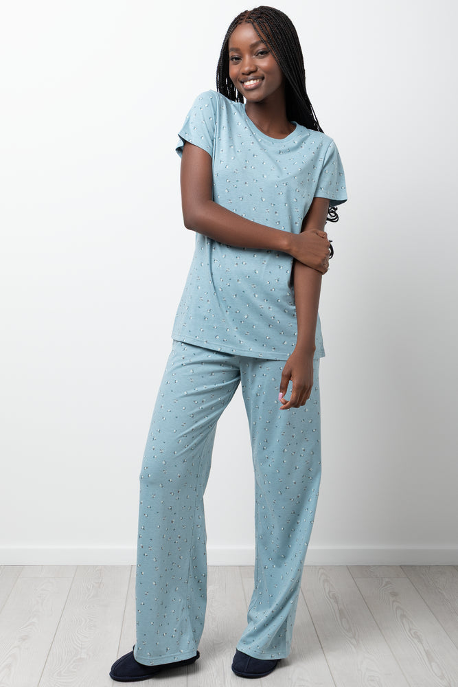 Short Sleeve Pyjama Set Sage