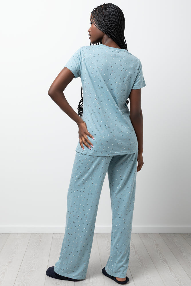 Short Sleeve Pyjama Set Sage