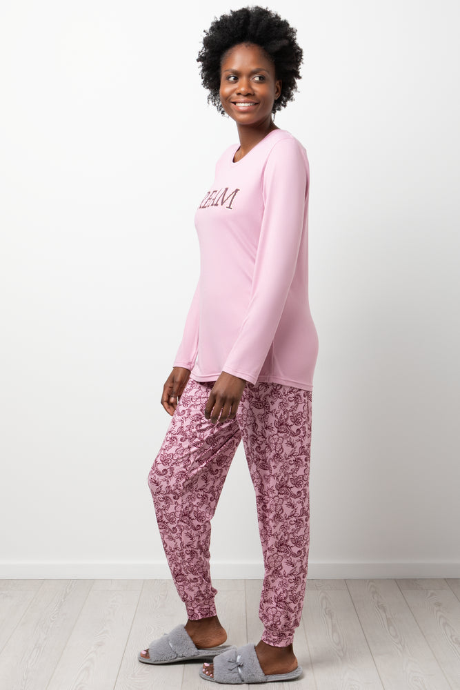 Dream Long Sleeve Pyjamas Pink