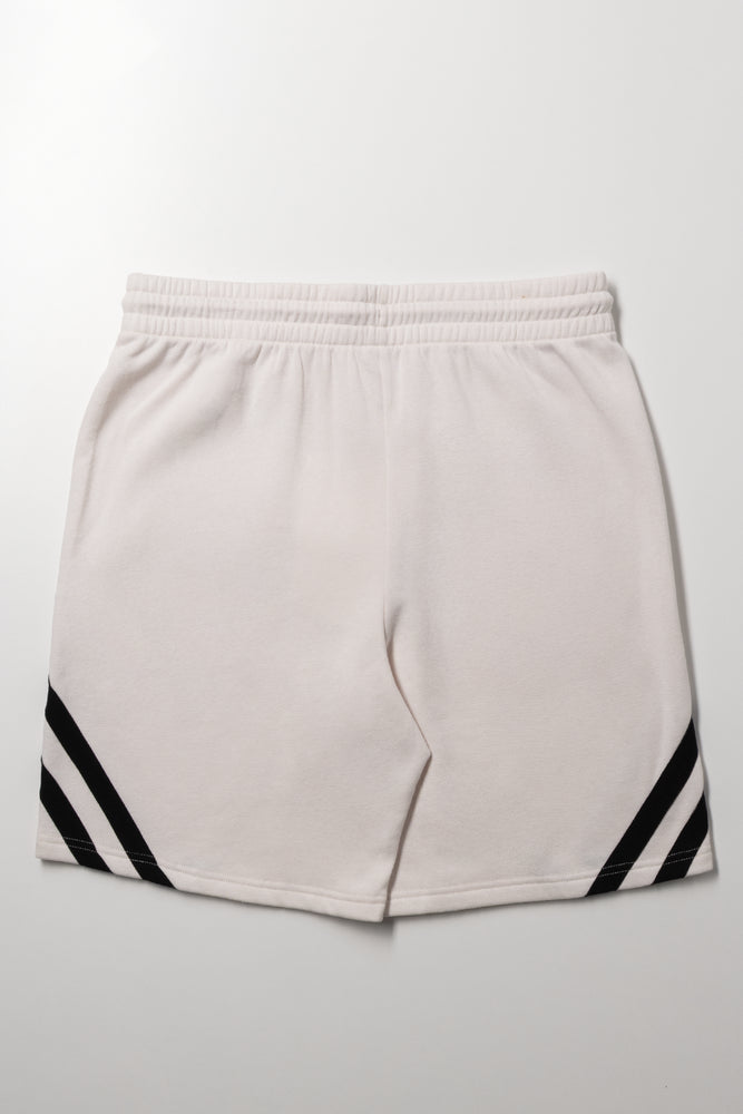 Fleece Shorts White (2)