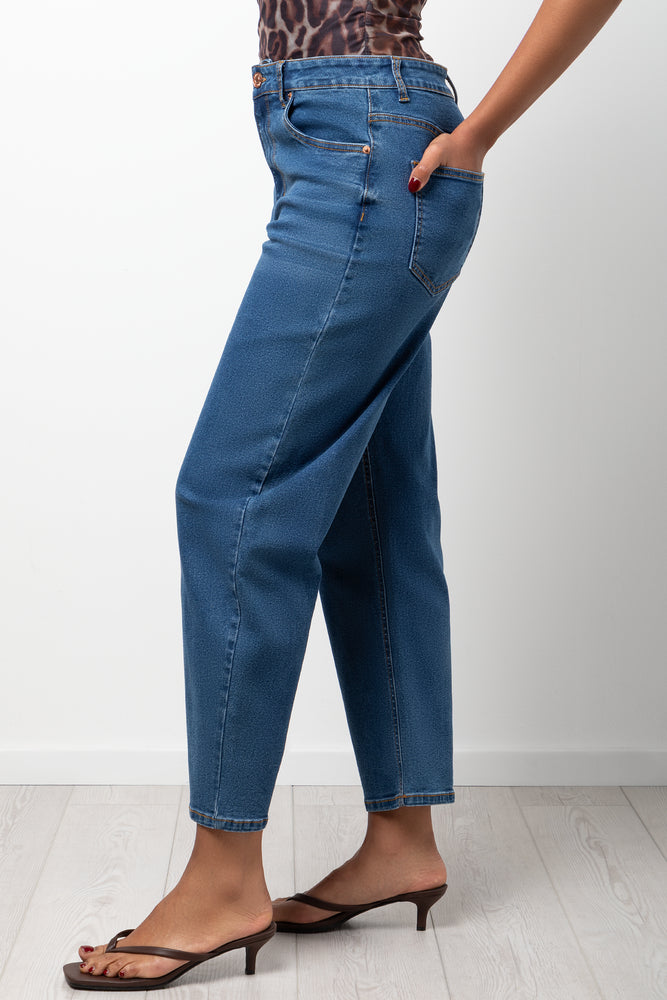 Barrel Leg Denim Jeans