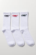 3 Pack Socks White