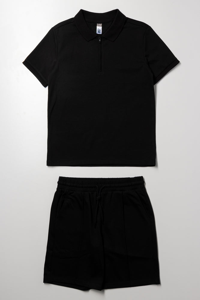 Shorts And Golfer Set Black