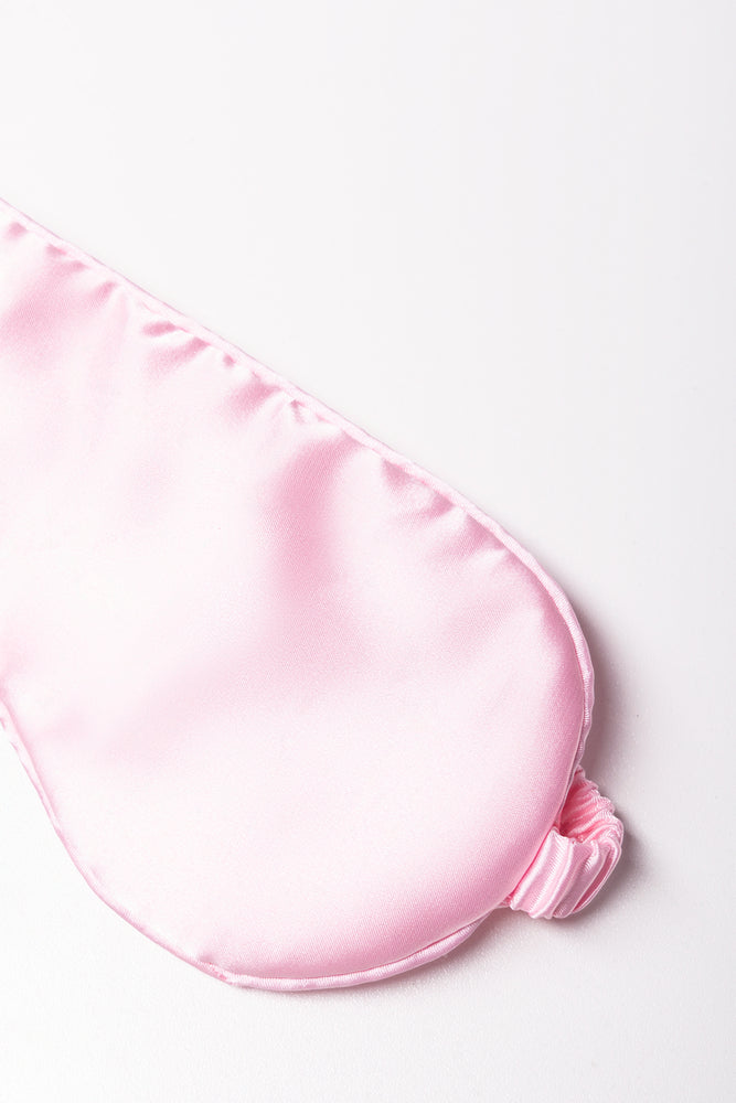 Satin Sleep Mask Pink (1)