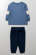 2 Piece Tracktop And Trackpants Set Blue (3)