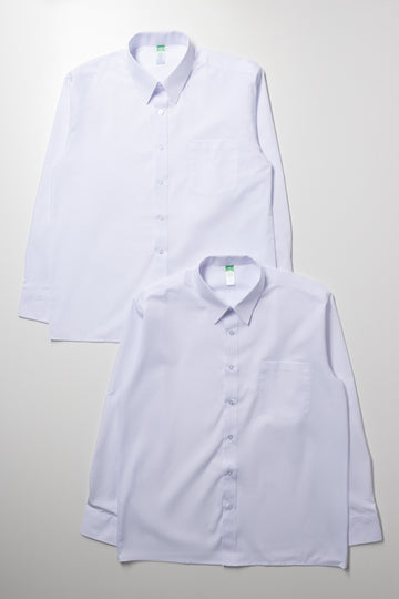 2 Pack Long Sleeve Shirts White