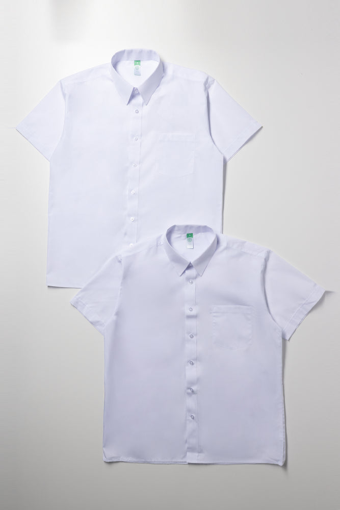 2 Pack Short Sleeve Shirts White