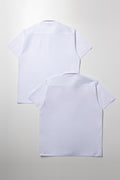 2 Pack Short Sleeve Shirts White (2)