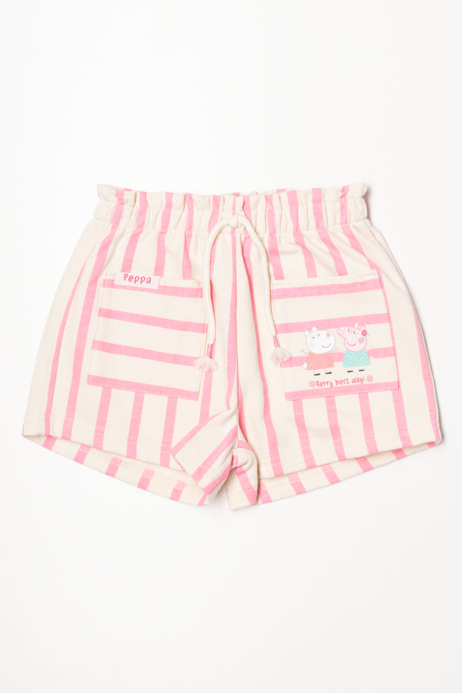 Peppa Pig Shorts Pink And Cream