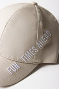 Fun Times Ahead Peak Cap Natural (1)