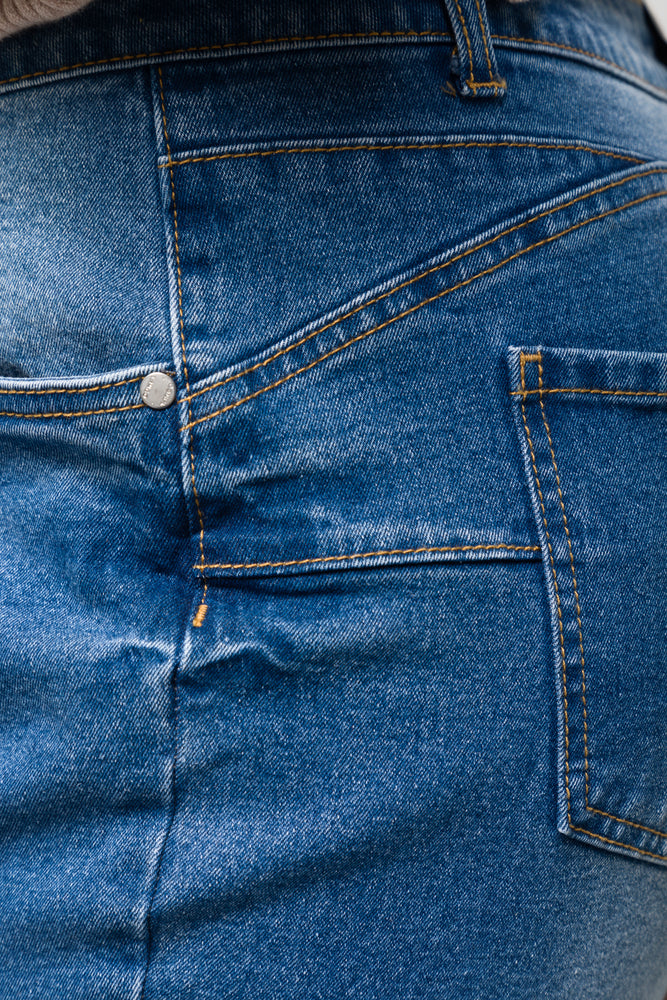 Distressed  Skinny Denim Jeans Blue (3)