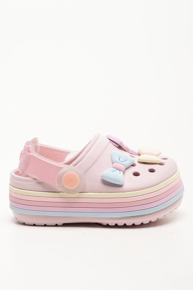 Bow Clogs Pink (1)