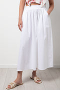 A-Line Poplin Skirt White (1)