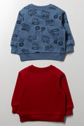 2 Pack Tracktops Navy And Burgundy (2)