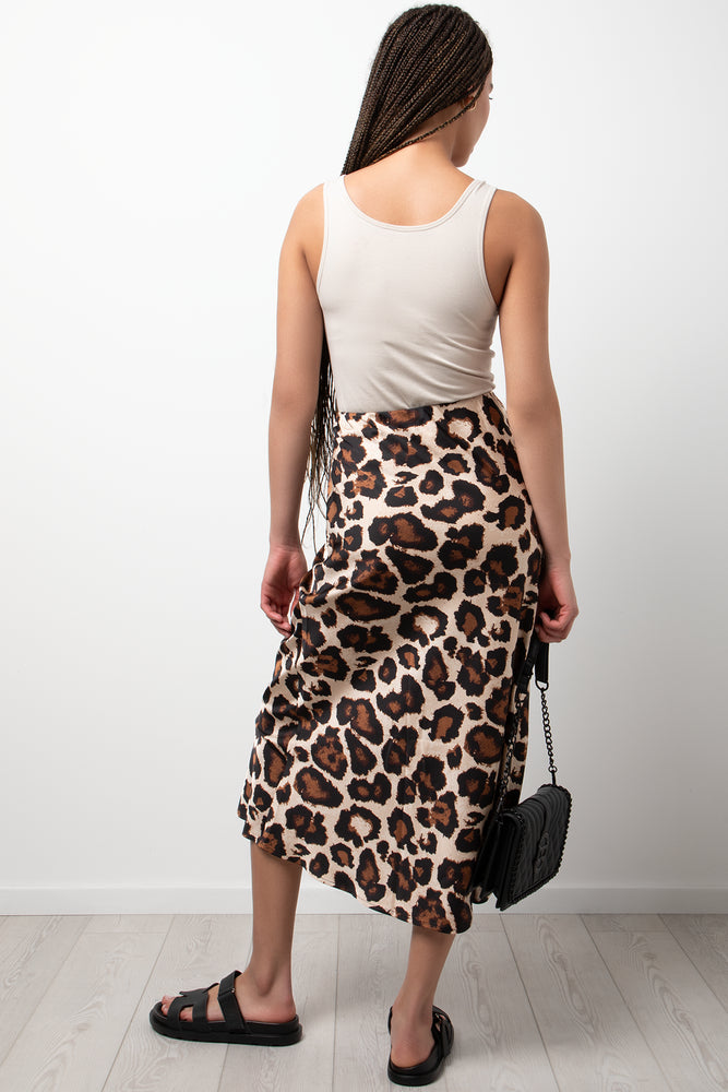 Satin Skirt Animal Print (3)