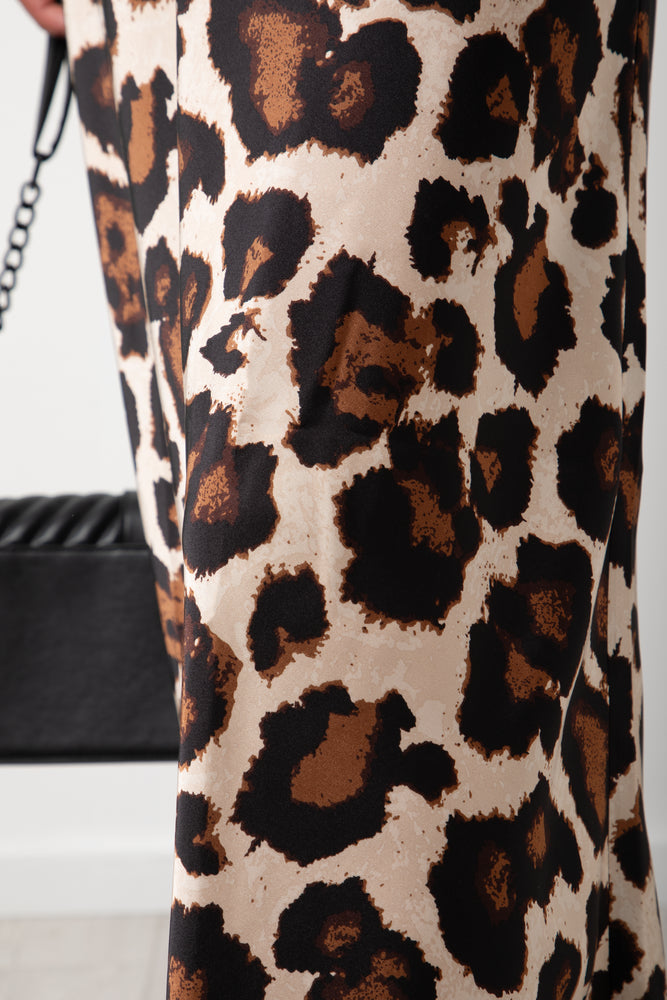 Satin Skirt Animal Print (4)