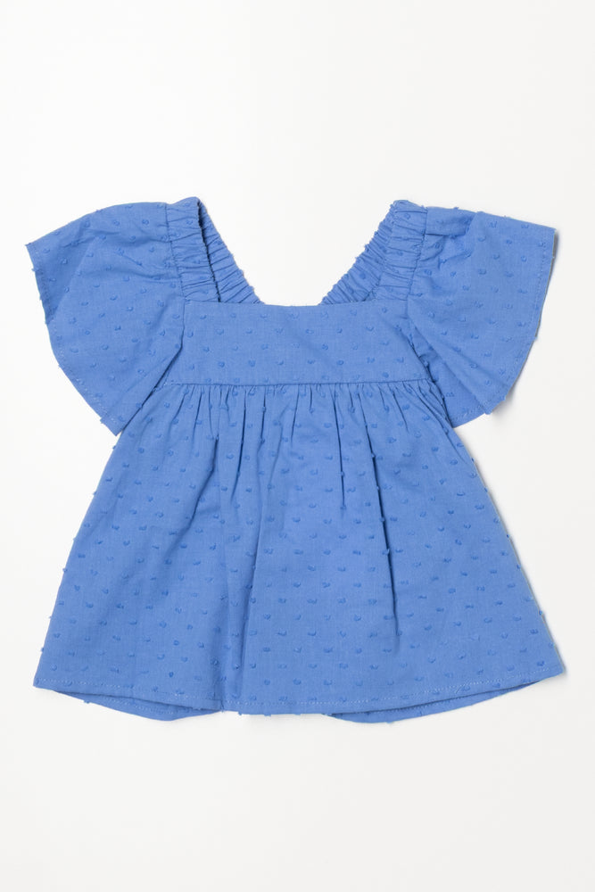 Dobby Top Blue