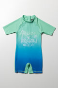 Ombre Swimsuit Green And Blue