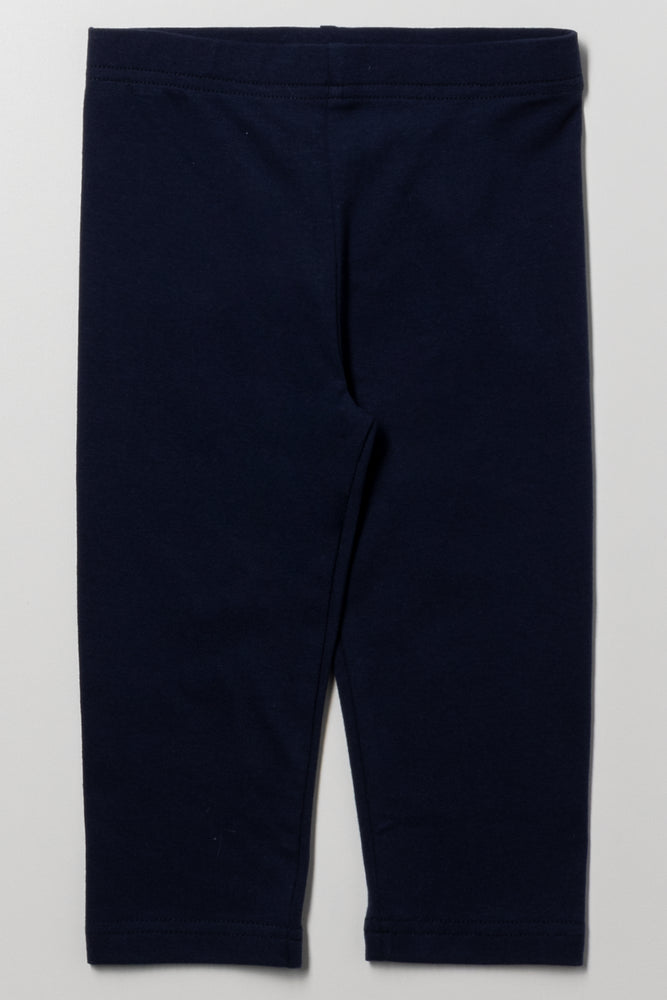 Cropped Leggings Navy